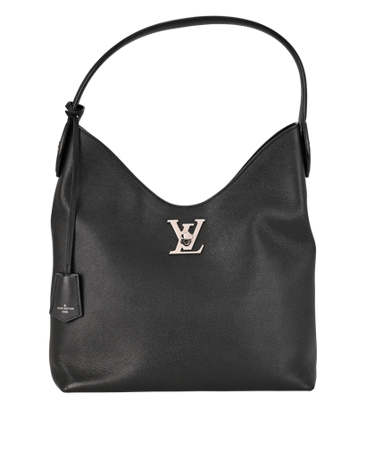 Lockme Hobo, &pound;1,200, Handbags, Black, Leather, Front view